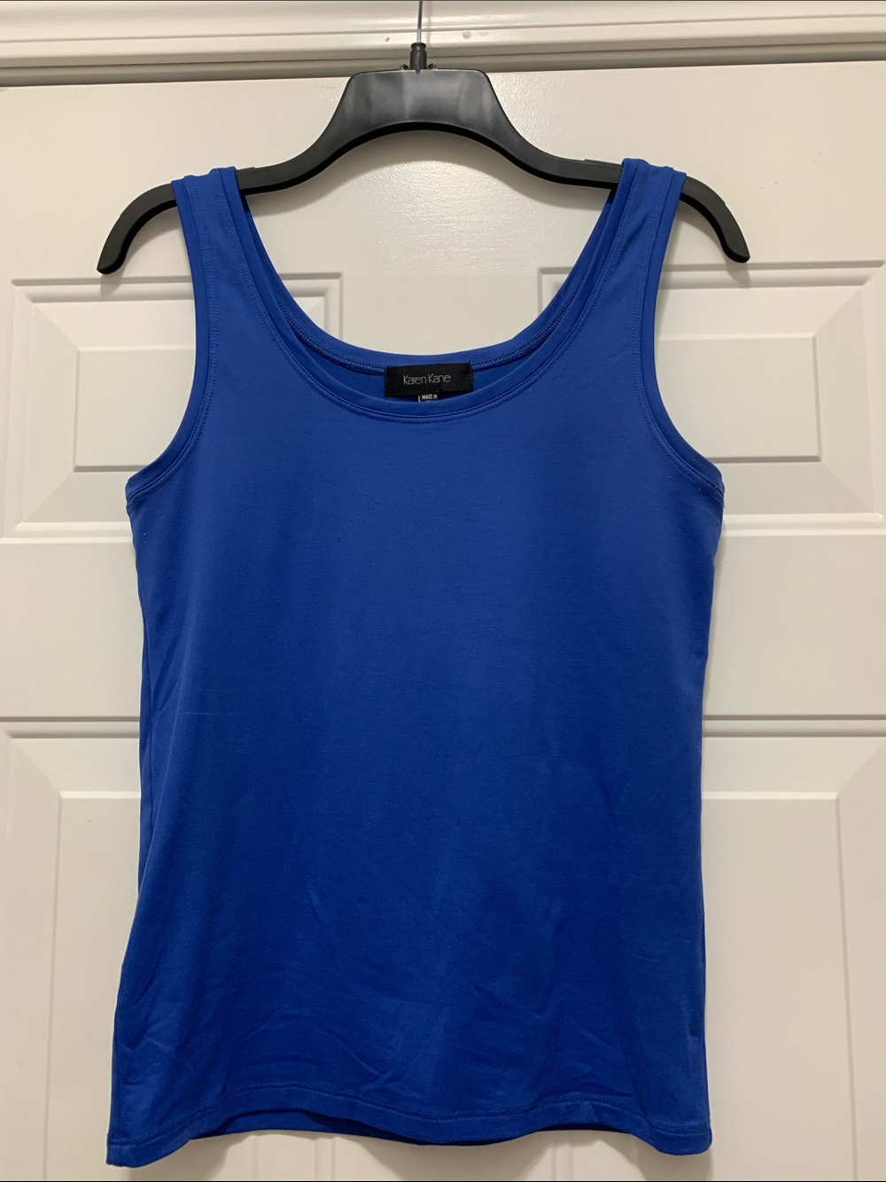 4/$10 Karen Kane Cobalt Royal Blue Scoop Neck Tank Size Large
